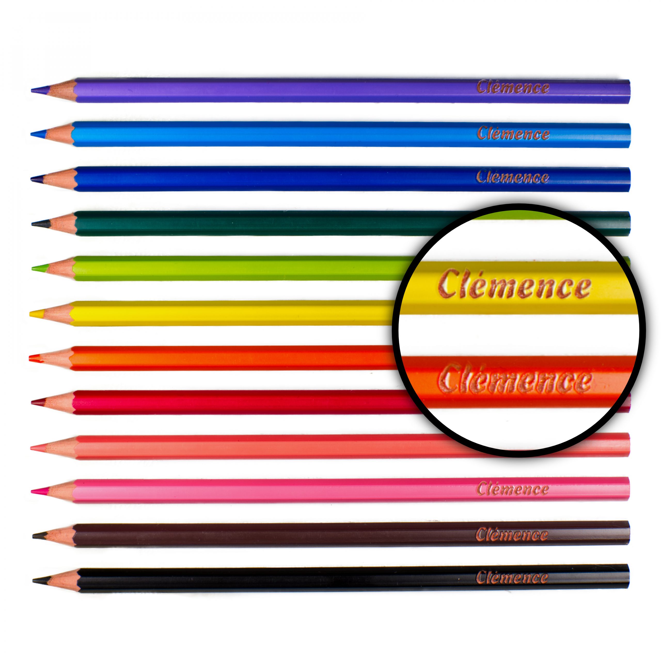 Crayons de couleur BIC avec prénom gravé